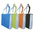 Fashion style nylon mesh beach bag with handle , light and more color, OEM orders are welcome